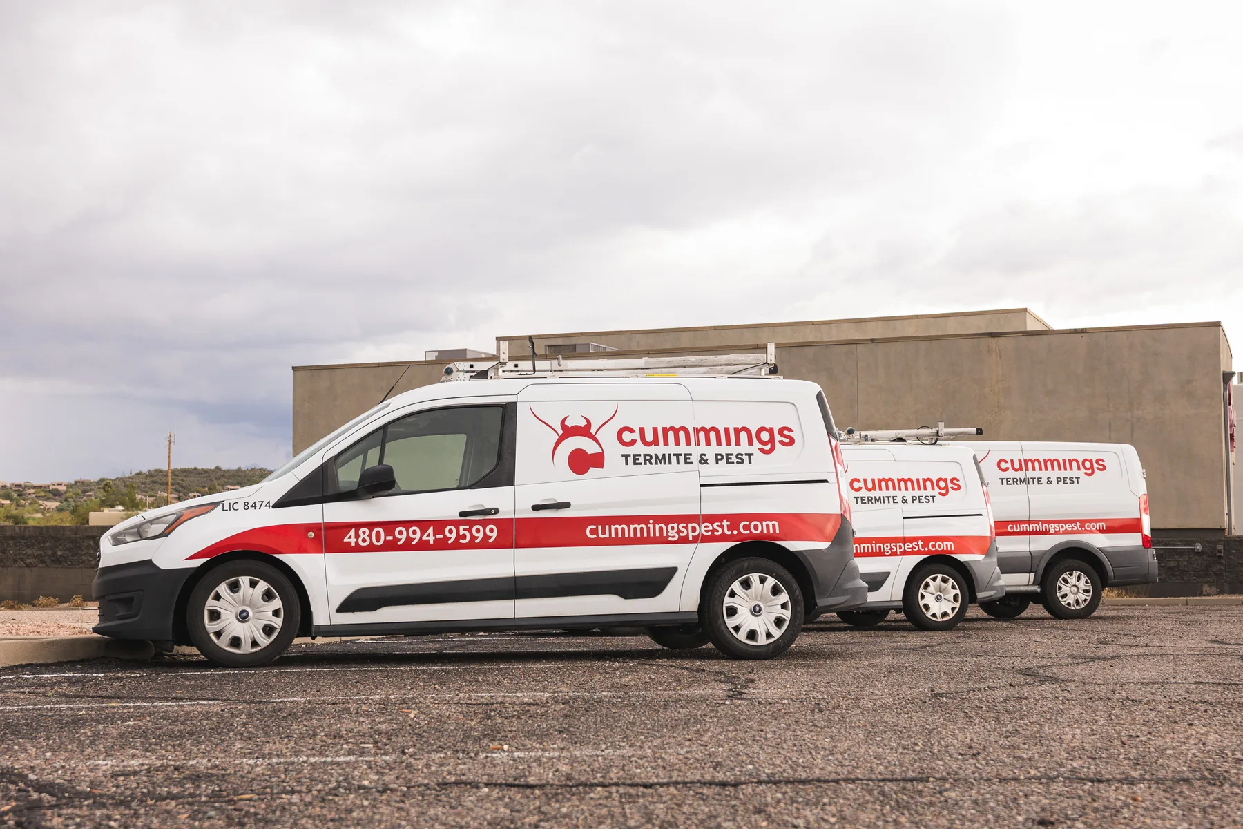 Cummings pest control fleet serving Rio Verde, Arizona and the East Valley